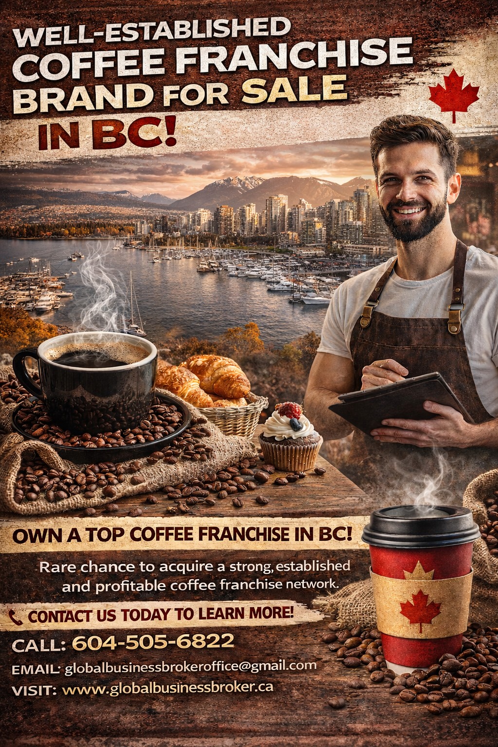 Premium Coffee Franchise Opportunity in British Columbia